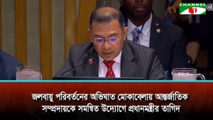 জলবায়ু পরিবর্তনের অভিঘাত মোকাবেলায় আন্তর্জাতিক সম্প্রদায়কে সমন্বিত উদ্যোগে প্রধানমন্ত্রীর তাগিদ